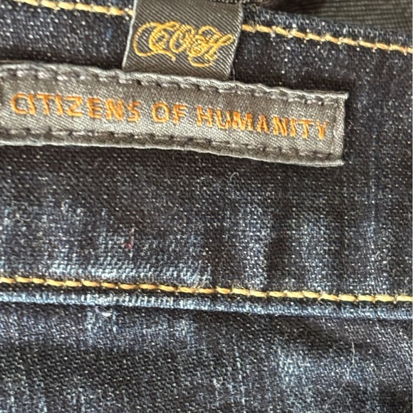 Citizens Of Humanity Ava Jeans Womens 27 Low Rise Straight Leg Dark Blue Wash - Picture 4 of 13
